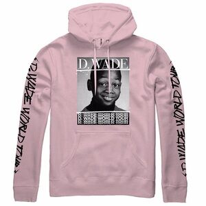 RARE  D Wade World Tour Hoodie Hoodie Small Pink